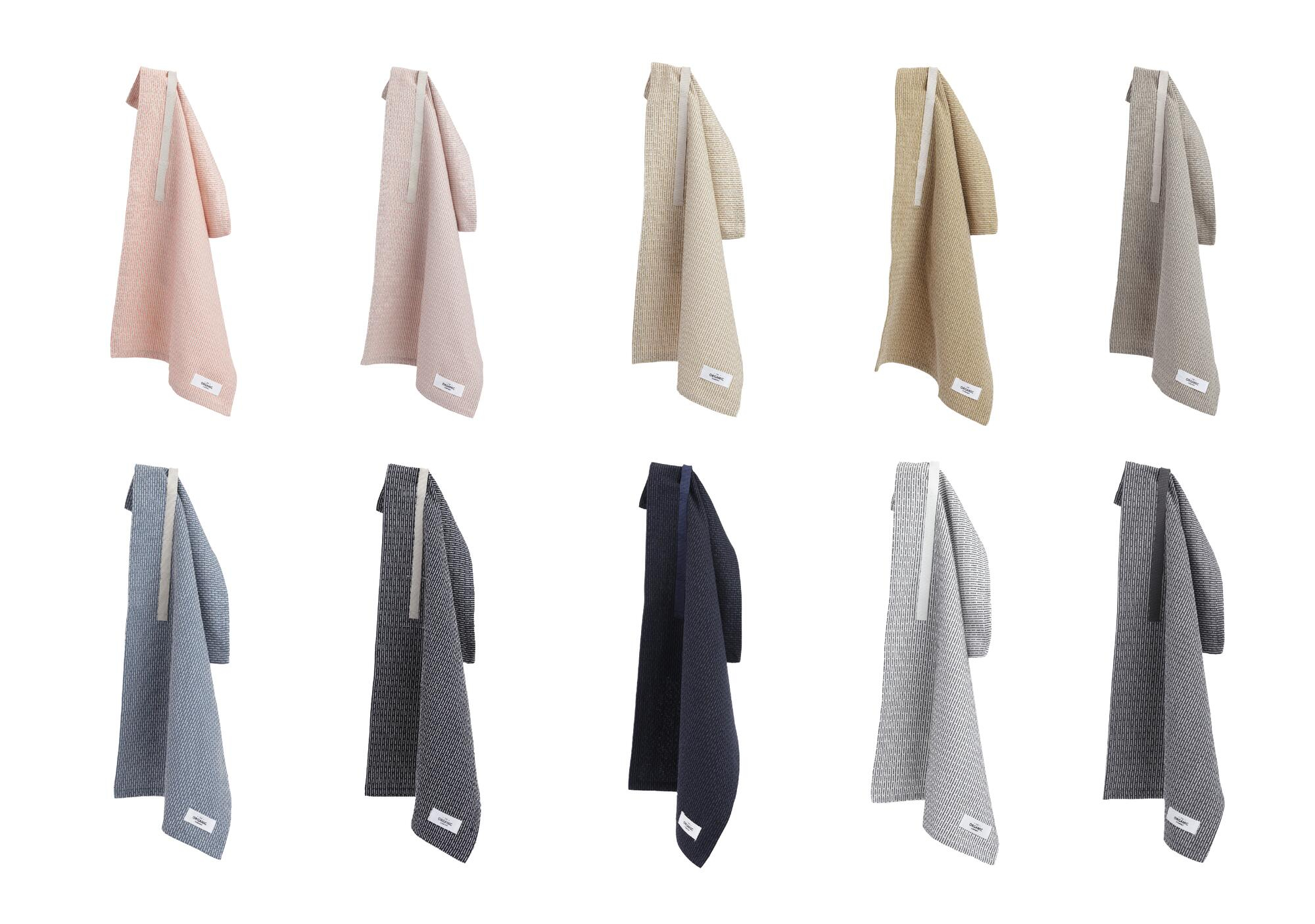 Håndklæde - Naturhvid / mørkegrå 35 x 60 cm Håndklæde - Naturhvid / mørkegrå 35 x 60 cm