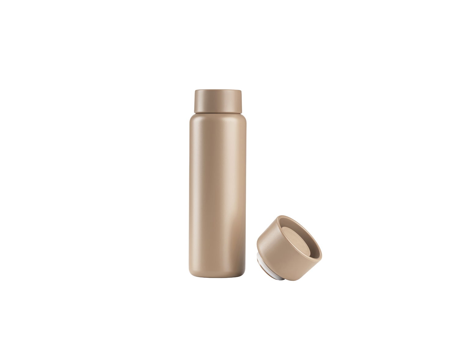 Zone Singles Termokop med to låg 650 ml Camel