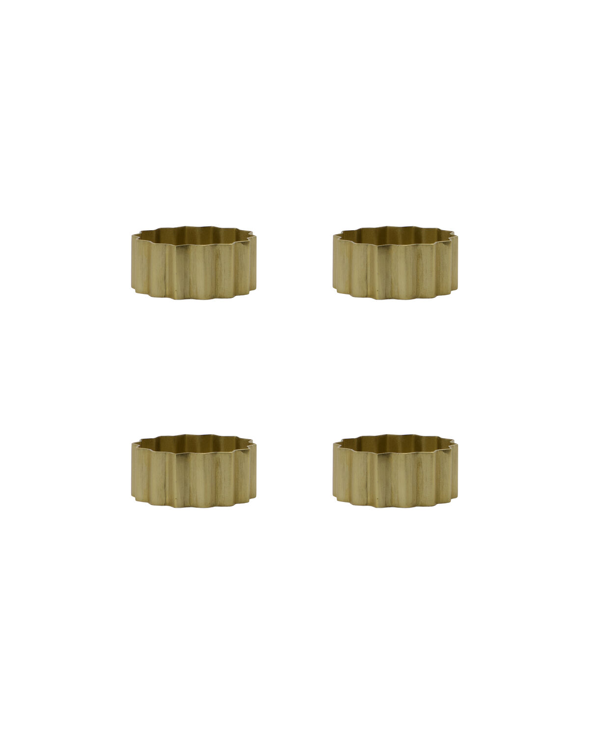 Servietringe, Nello, Guldfinish