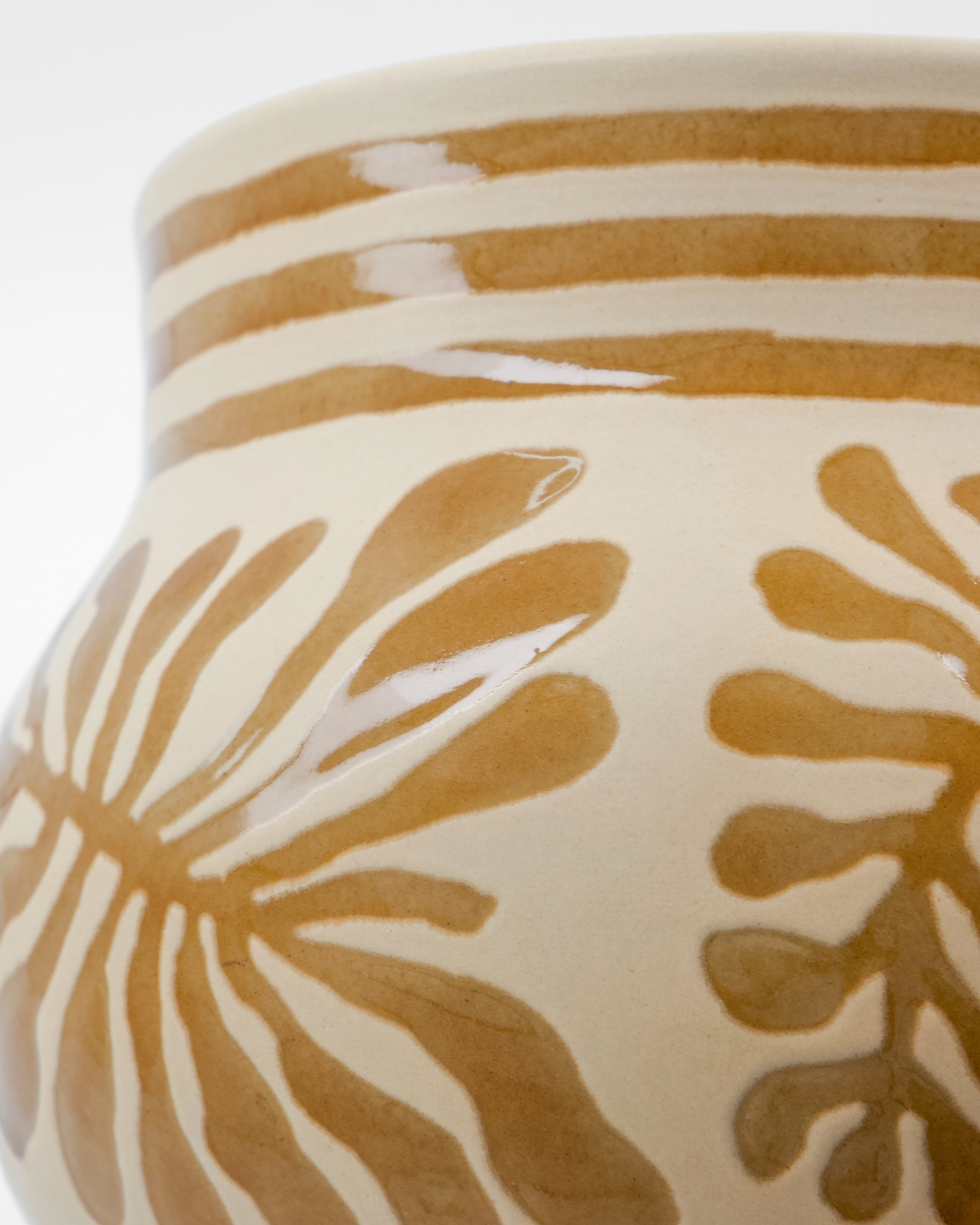 Urtepotte, Ivy, Beige H20 cm