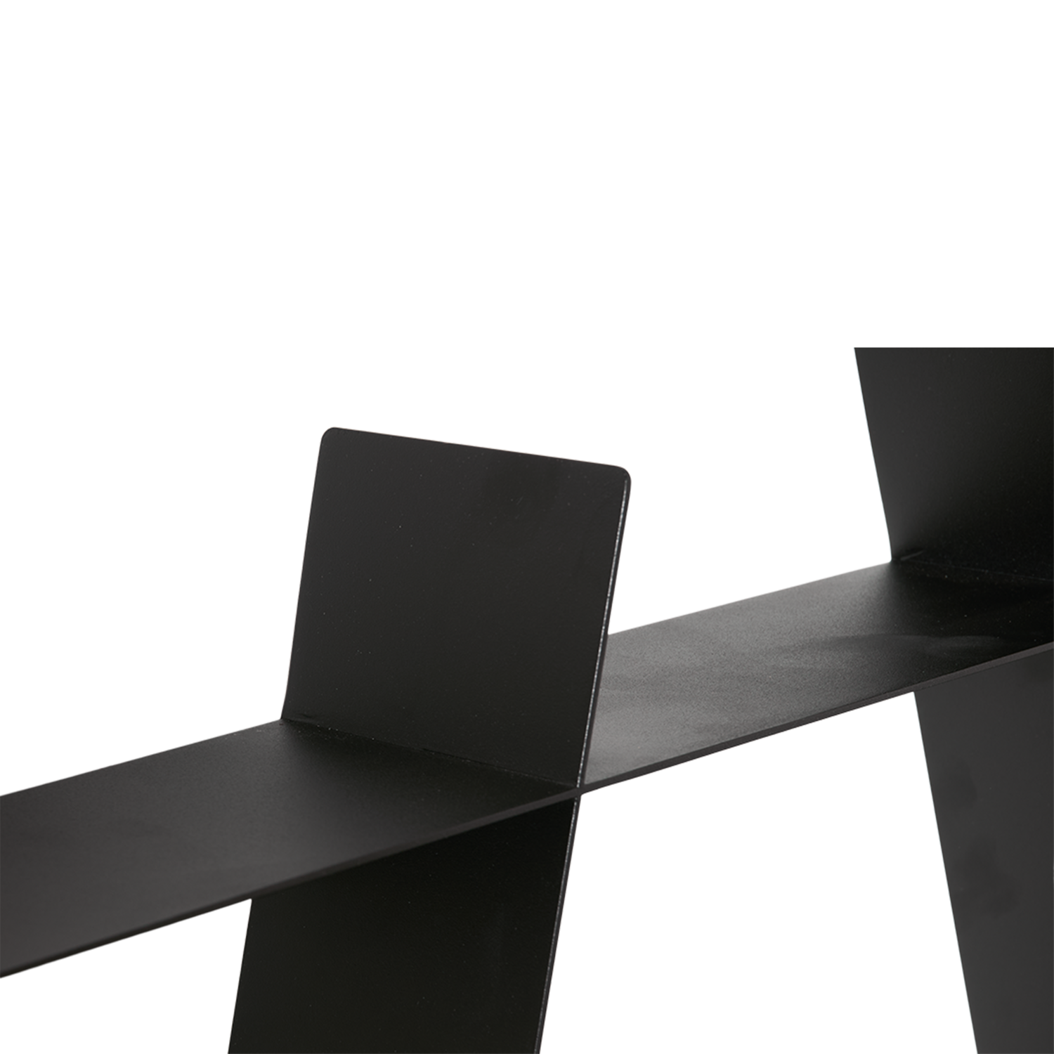 A-Shelf - Medium - Sort, L52xD9H46 cm - Sort Stål