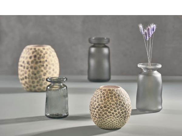 Villa Collection Taia Dekorationsvase Dia 18,5 x 20 cm Creme