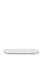 Lyngby Tura Ovalt serveringsfad 48x20 cm hvid