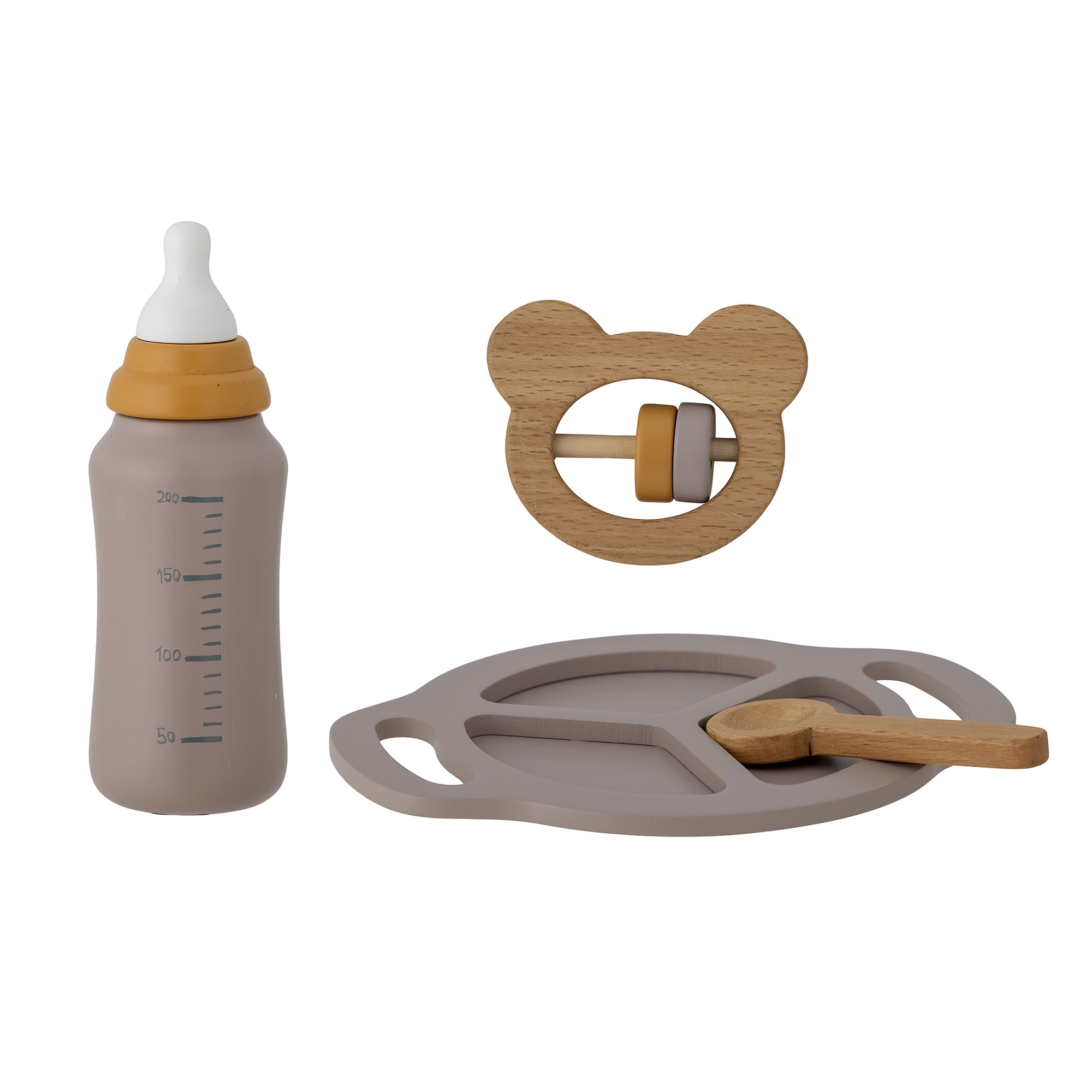 Riina Legetøj, Baby, Grå, MDF, L19xH10,5xB14 cm, 4 dele