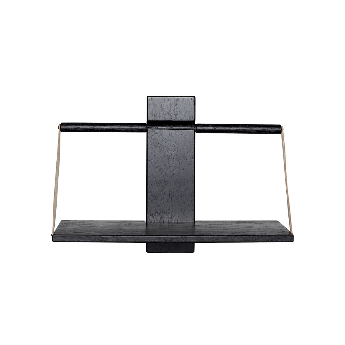 Shelf wood wall - Medium, Sort