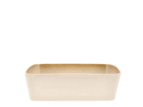 BITZ Fad rektangulært 28 x 21 x 8 cm Creme/creme