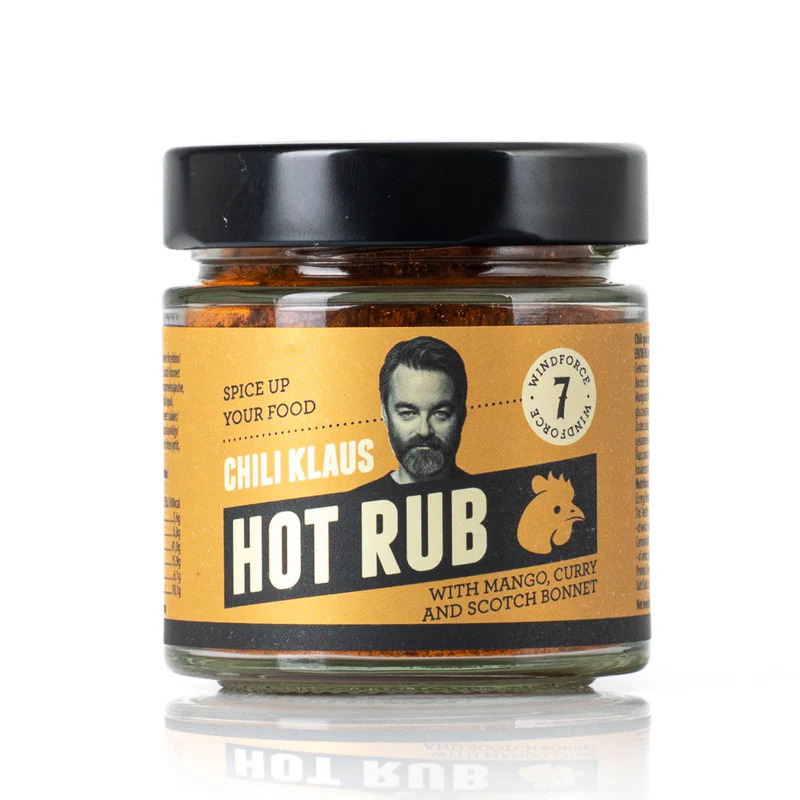 Hot Rub - Mango, Curry & Scotch Bonnet, Vindstyrke 7