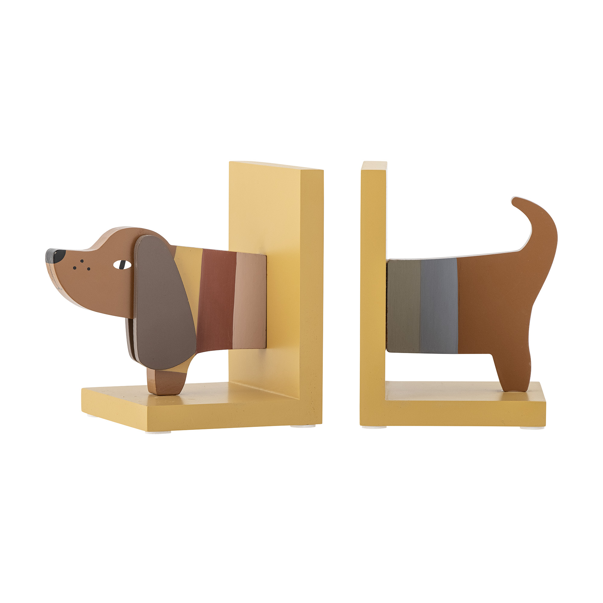 Charlie Bogstøtte, Multifarvet, MDF, L12,5xH15,5xB15 cm, 2 stk