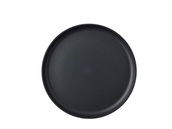 Middagstallerken Silueta 26 cm Nordic sort PET