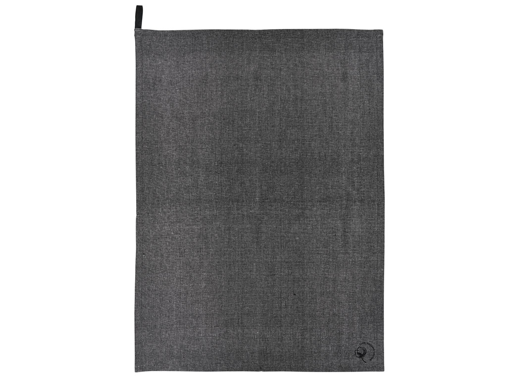 Södahl Chambray Organic Viskestykke, black* Södahl Chambray Organic Viskestykke, black*