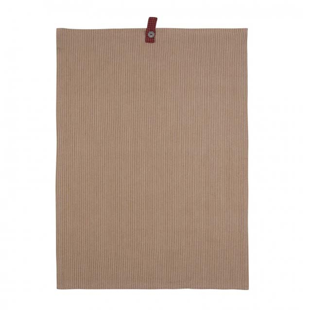 Charlie viskestykke, hør/rød* Charlie viskestykke, hør/rød*