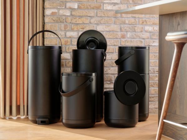 Pedalspand Circular 35 liter Black