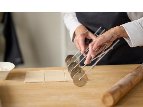 Blomsterbergs Dejspore med 5 hjul Stål Blomsterbergs Dejspore med 5 hjul Stål