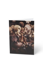 Kay Bojesen Kort A6 Trædyr, Gravhund front valnød 1 stk.