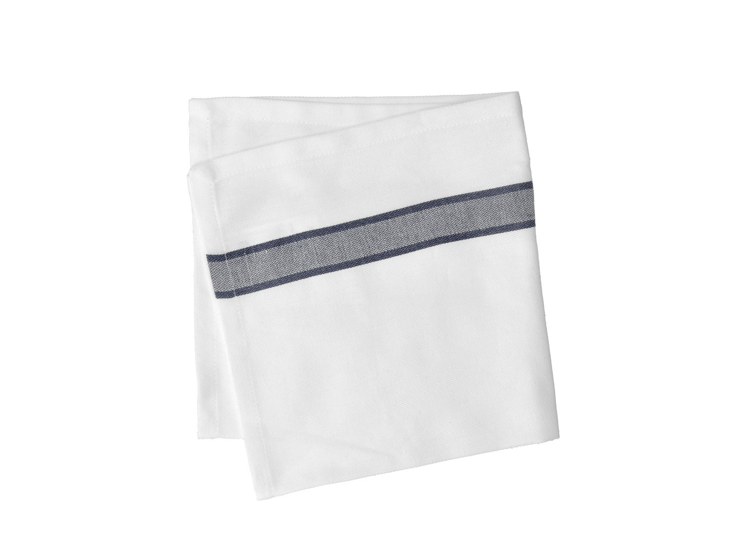 Stofserviet Pillivuyt 45 x 45 cm Blå/Hvid