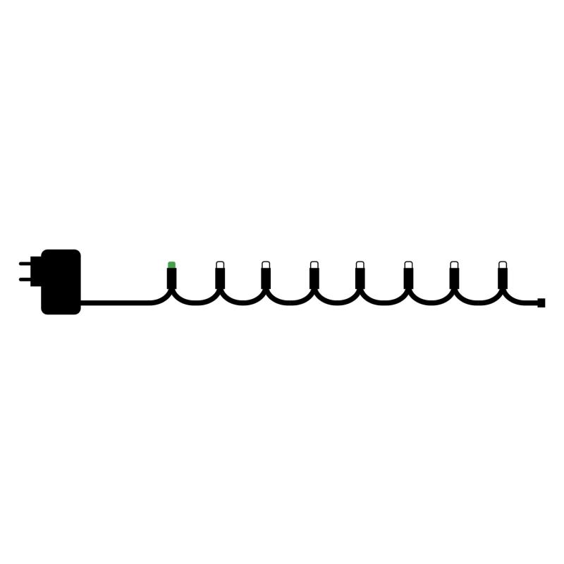 Easy-Line lyskæde 200 LED, 19,9m