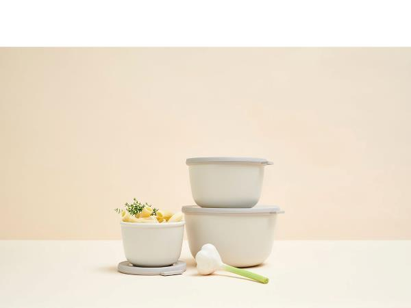 Mepal Cirqula høj Rekt. skålesæt m.låg 3 stk. Nordic white Mepal Cirqula høj Rekt. skålesæt m.låg 3 stk. Nordic white