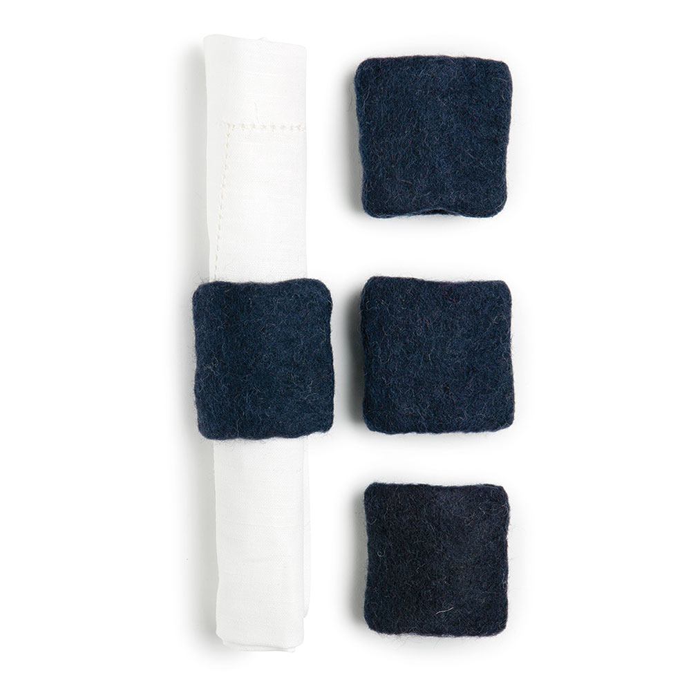 Napkin ring, blue, set of 4 pcs. Napkin ring, blue, set of 4 pcs.