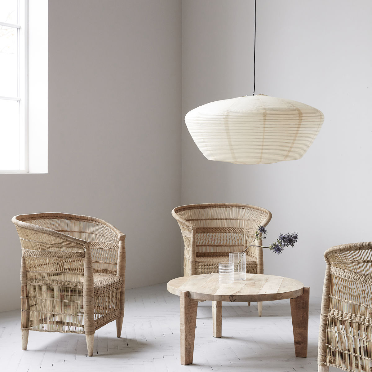 Stol m. armlæn, Rika, Natur Stol m. armlæn, Rika, Natur