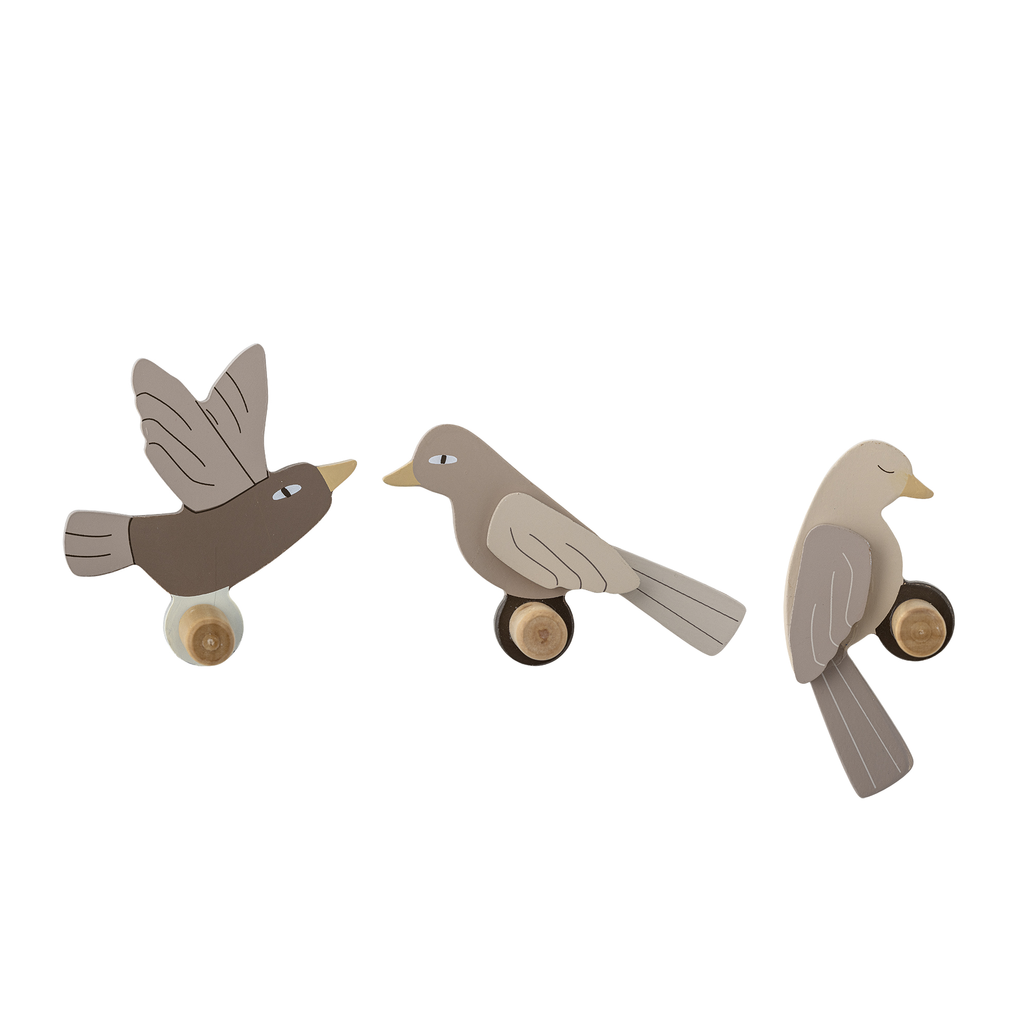 Lewi Knag, Natur, MDF, L10,5xH10xB6 cm, 3 stk