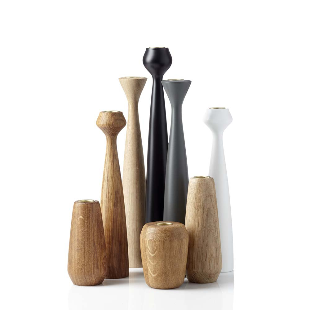 Tulip candleholder, Sort* Tulip candleholder, Sort*