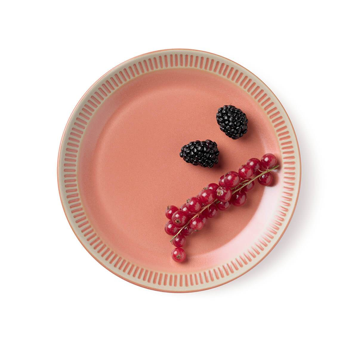 Knabstrup Colorit, tallerken, koral, Ø19 cm Knabstrup Colorit, tallerken, koral, Ø19 cm