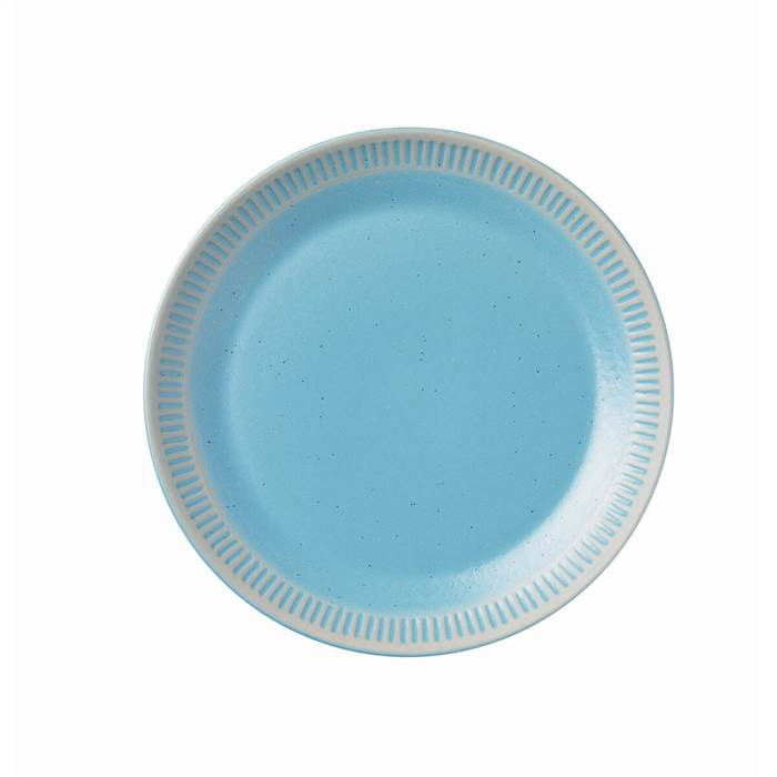 Knabstrup Colorit, tallerken, turkis, Ø19 cm Knabstrup Colorit, tallerken, turkis, Ø19 cm