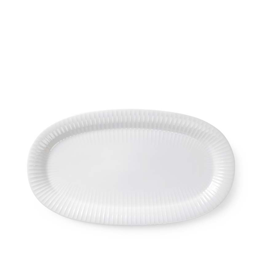 Hammershøi Ovalt serveringsfad 40x22.5 cm hvid Hammershøi Ovalt serveringsfad 40x22.5 cm hvid