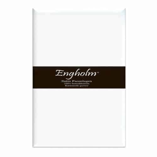 Faconlagen 160x200x30cm Satin, hvid