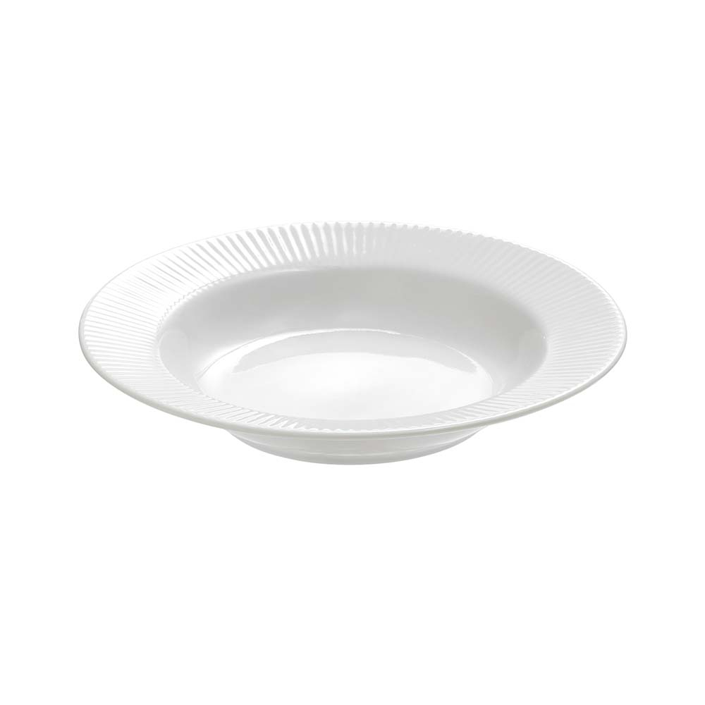 Groovy Porcelæn Suppe tallerken, 22 cm, hvid Groovy Porcelæn Suppe tallerken, 22 cm, hvid