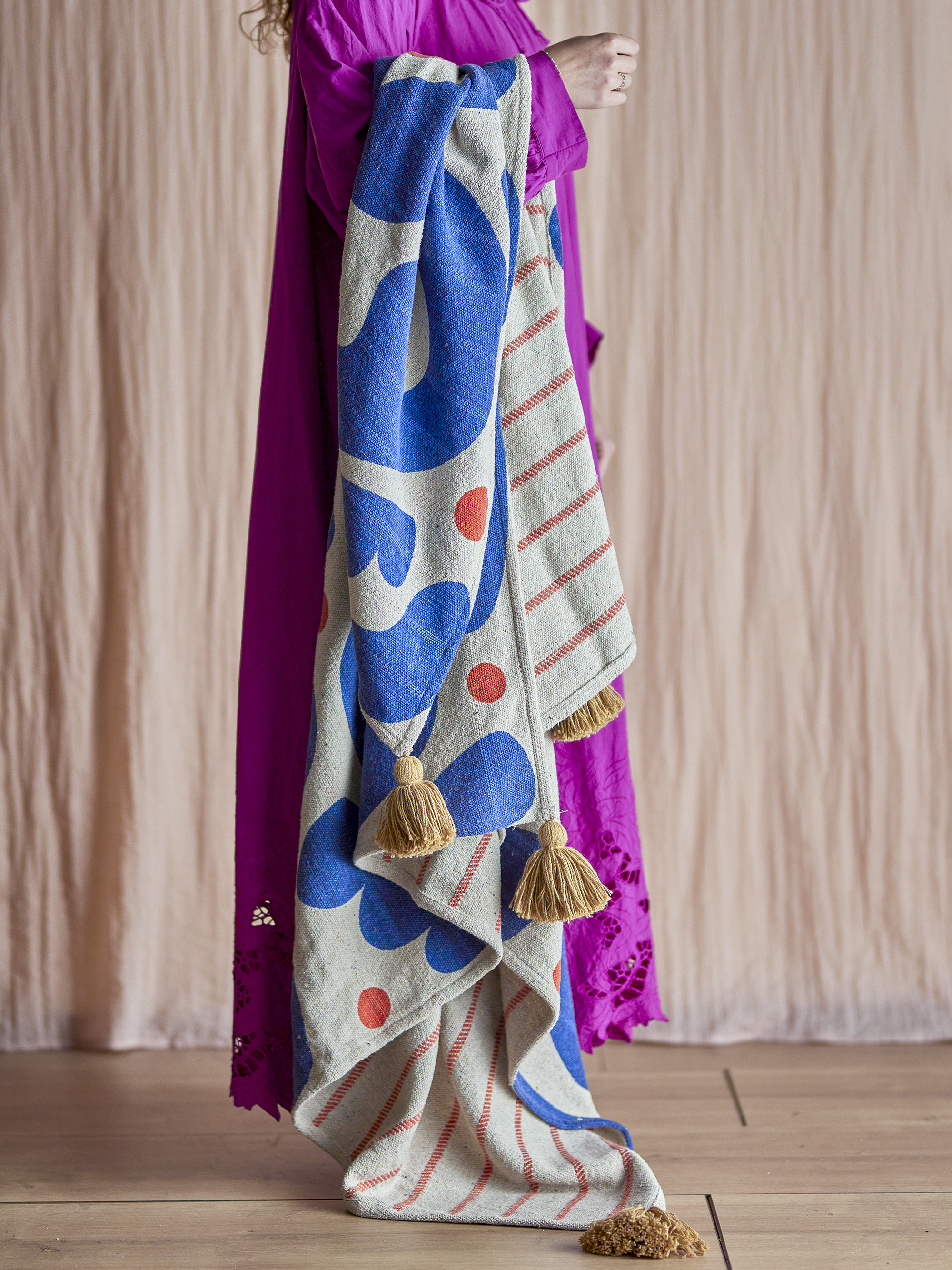 Eviaya Plaid, L160xB130 cm, Blå