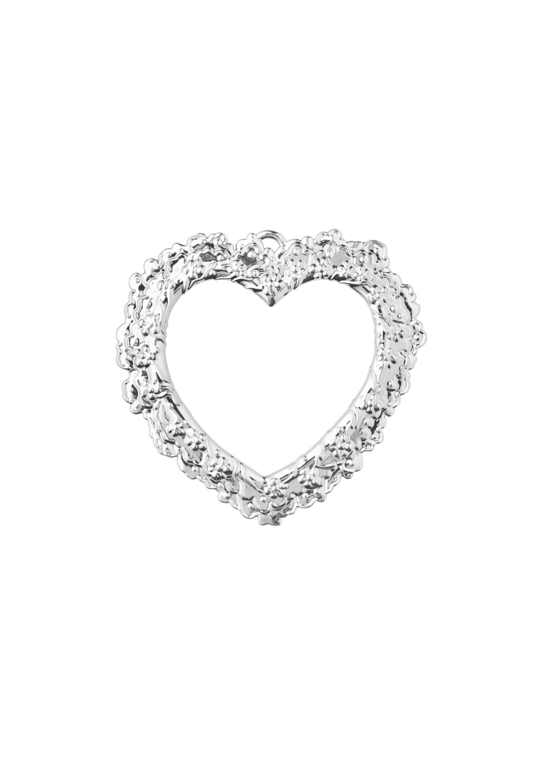 Blomst i lag H7.5 forsølvet julepynt* Blomst i lag H7.5 forsølvet julepynt*