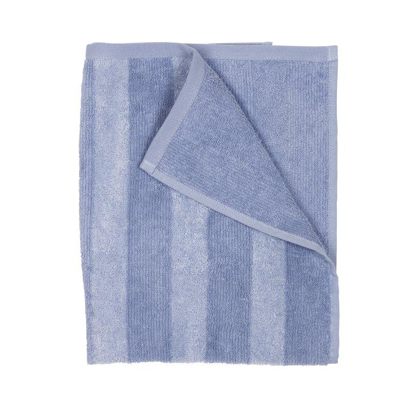 Håndklæde Stripe 50X70 Lys blå