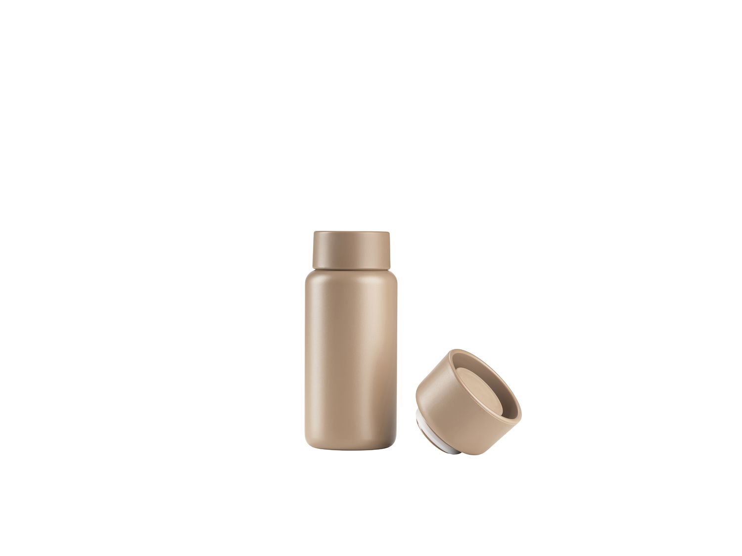 Zone Singles Termokop med to låg 400 ml Camel