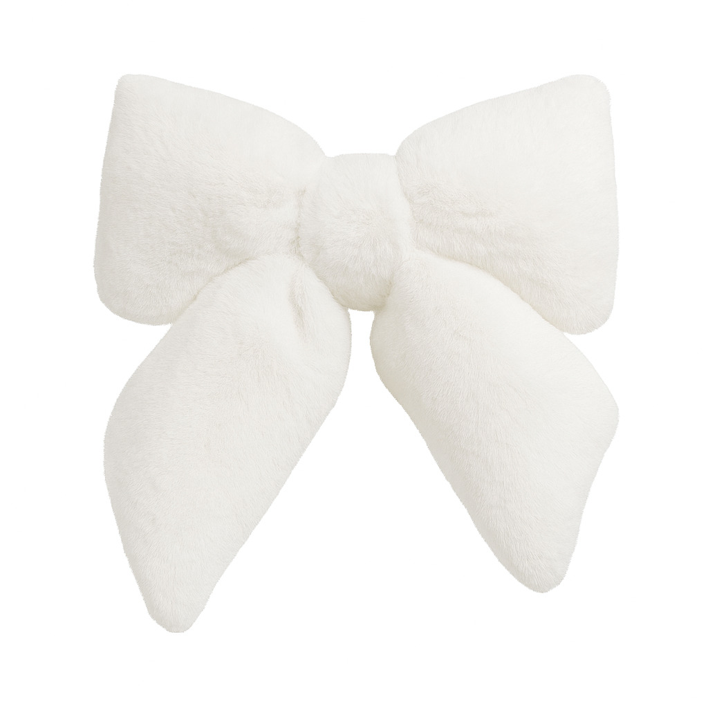Sløjfe Fur 20 cm Cream