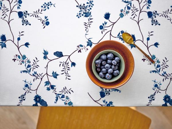 Södahl Grace Akryldug med antislip 140 cm Navy blue - i metermål