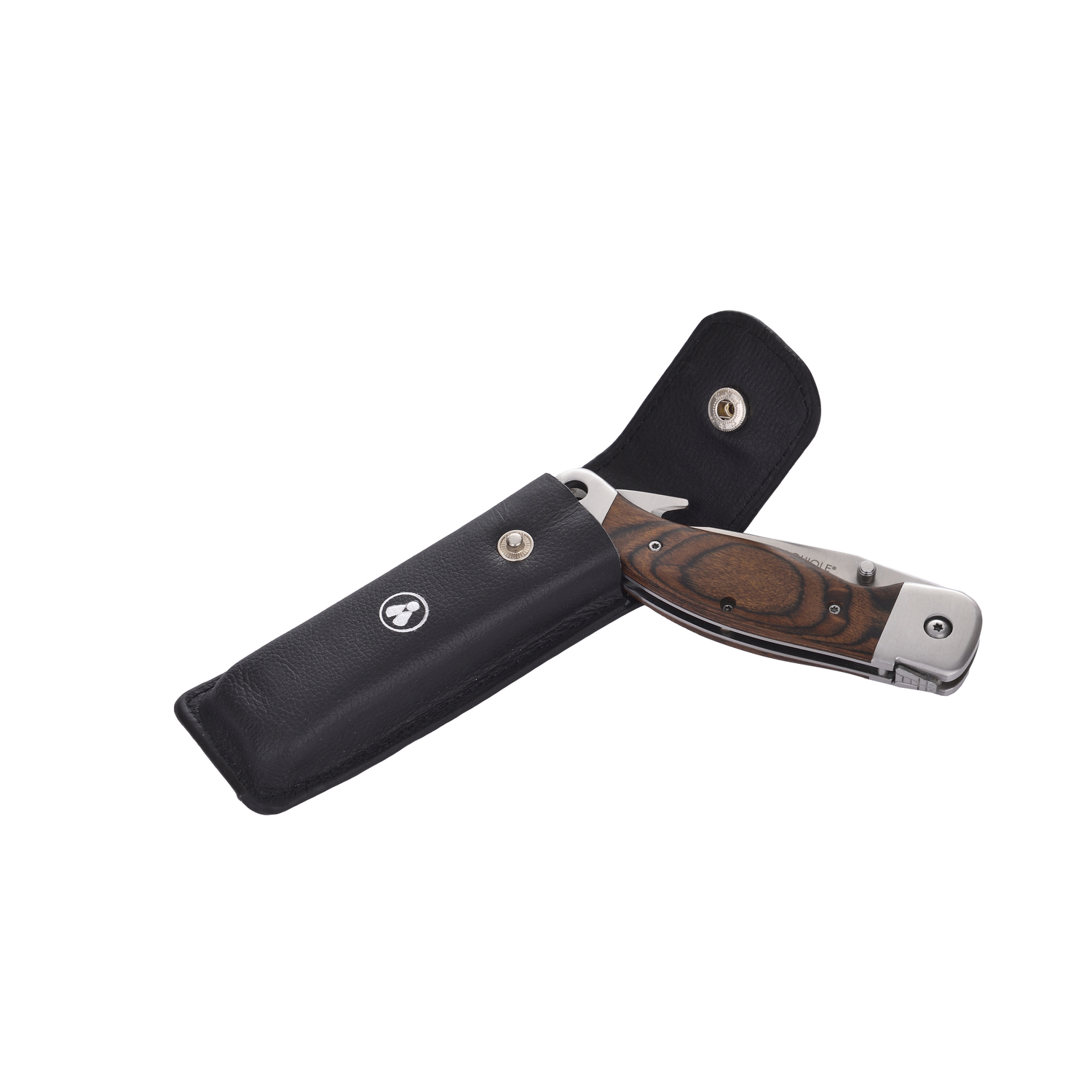 Laguiole Herit Foldbar Jagtkniv med taske