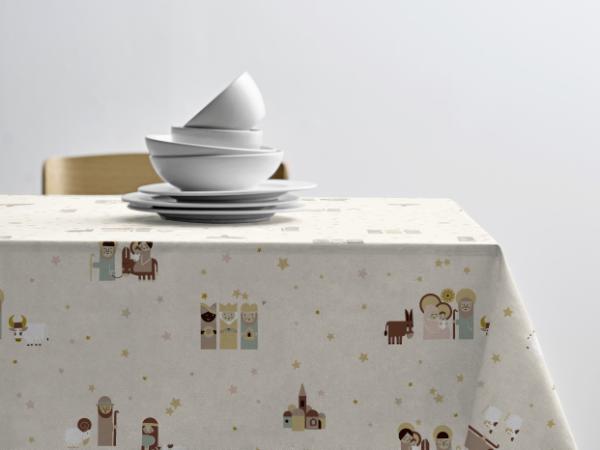 Södahl Christmas Night Akryldug med antislip 140 cm Offwhite - i metermål*