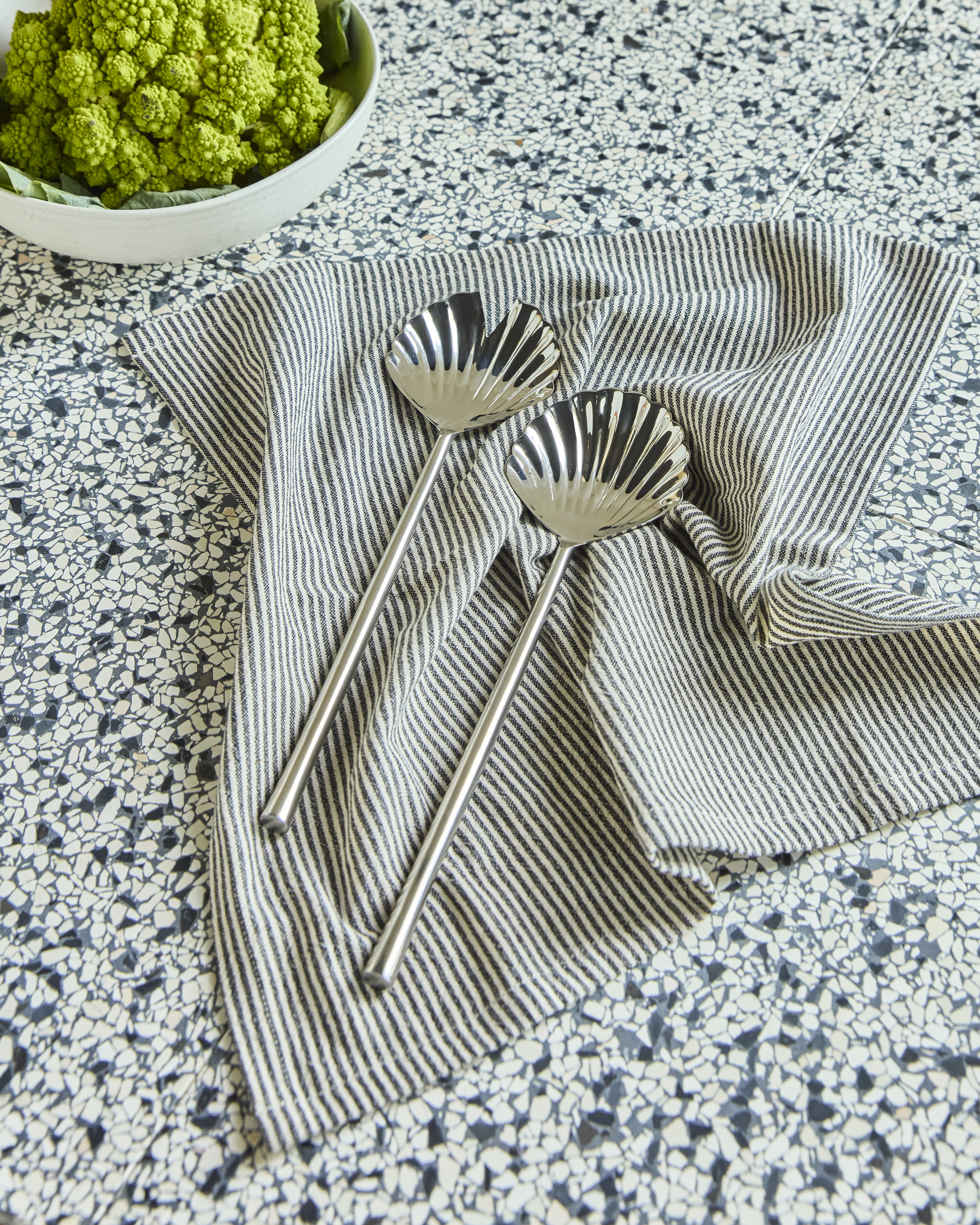 Salatbestik, Fan, Rustfrit Stål