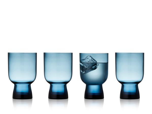 Lyngby Glas Sorrento Vandglas 30 cl 4 stk. Blå