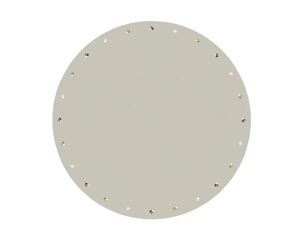 Södahl Juletræstæppe Dia 110 Christmas Hearts Embroidery Rose Södahl Juletræstæppe Dia 110 Christmas Hearts Embroidery Rose