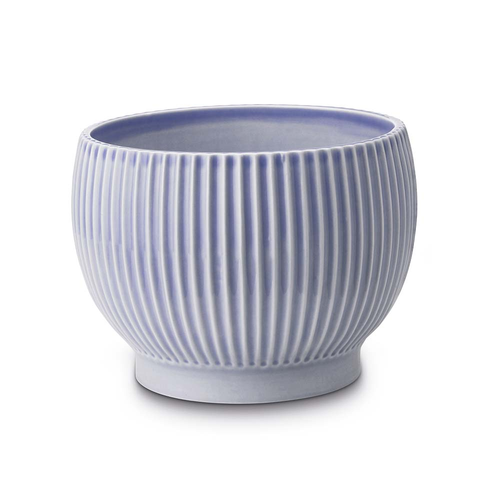 Urtepotte med riller, Ø 14,5 cm, lavendel* Urtepotte med riller, Ø 14,5 cm, lavendel*