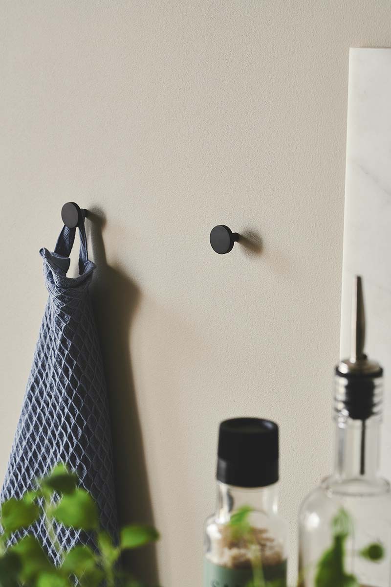 MOUD Home DOT sort knage - Ø2,5 cm