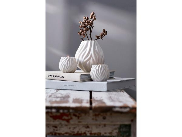 Morsø Flame Vase 15 cm Hvid Morsø Flame Vase 15 cm Hvid