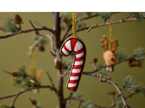 Juleophæng Candy 5 x 10 cm Perler