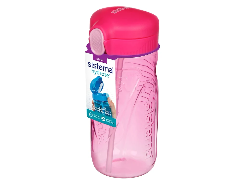 Sistema Tritan Quick Flip 520 ml Pink