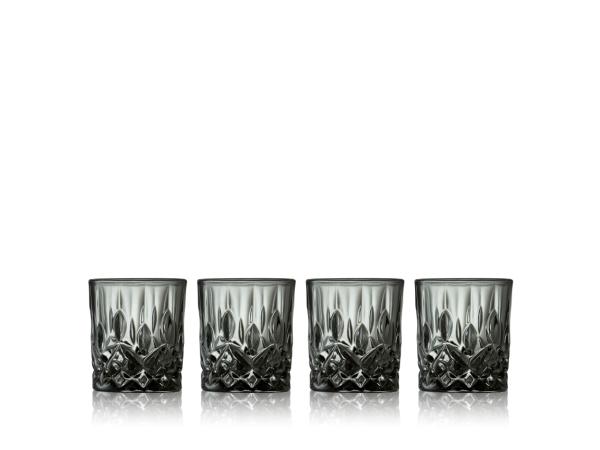 Lyngby Glas Sorrento Shotglas 4 cl 4 stk. Smoke*