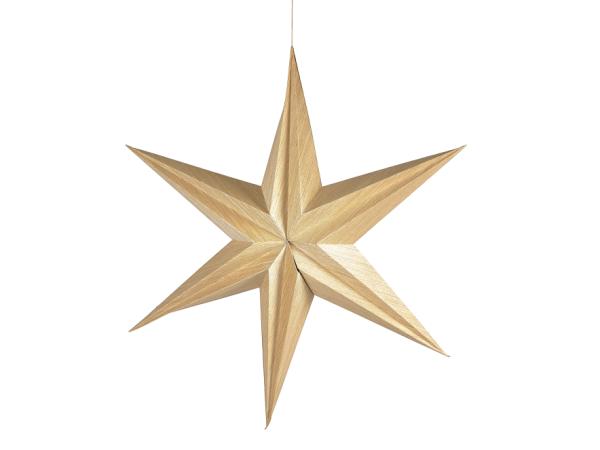 Decorstjerne julestjerne 65 cm Natur finer*
