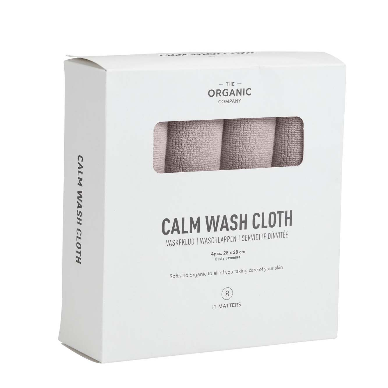 CALM Vaskeklud, Dusty lavender, 4 stk