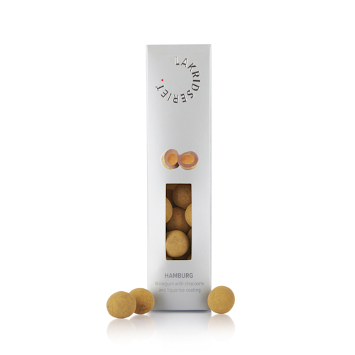 Hamburg – Syrlig vingummi m/ chokolade & lakrids – 170g